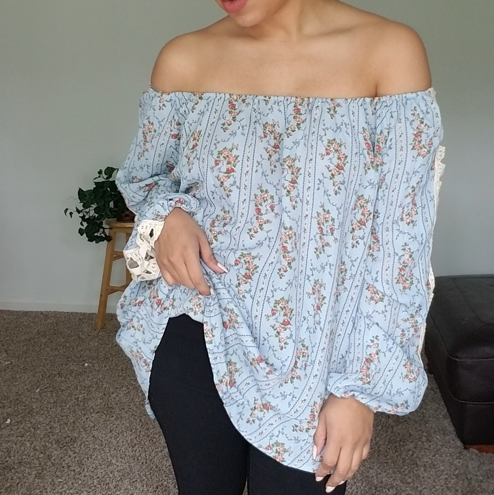 LOVE STORY OFF SHOULDER TUNIC TOP - Picture 12 of 15